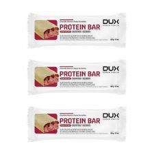 Kit 3X Protein Bar - 1 Unidade 60g Chocolate Branco e Frutas Vermelhas - Dux Nutrition