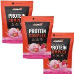 Kit 3X Protein Complex - 1800g Refil Iogurte de Morango - New Millen