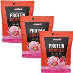 Kit 3X Protein Complex - 900g Refil Iogurte de Morango - New Millen