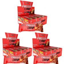 Kit 3X Protein Crisp Bar - 12 Unidades 45g Churros com Doce de Leite - IntegralM�dica