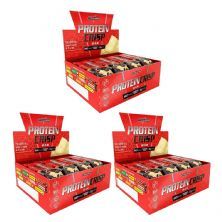Kit 3X Protein Crisp Bar - 12 Unidades 45g Duo Crunch - IntegralM�dica
