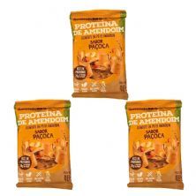 Kit 3X Proteina de Amendoim - 1 Unidade 40g Pa�oca - AmendoPr�