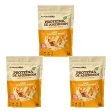 Kit 3X Prote�na de Amendoim - Refil 400g Chocolate Branco - AmendoPro