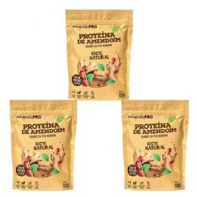 Kit 3X Proteina de Amendoim - Refil 400g Natural - AmendoPro