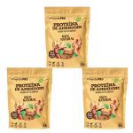 Kit 3X Proteina de Amendoim - Refil 400g Natural - AmendoPro