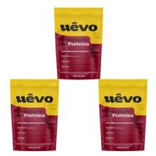 Kit 3X Prote�na U�vo -1000g Refil Caf� Mocaccino - U�vo