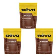 Kit 3X Prote�na U�vo - 420g Refil Chocolate - U�vo