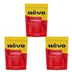 Kit 3X Prote�na U�vo - 420g Refil Morango - U�vo