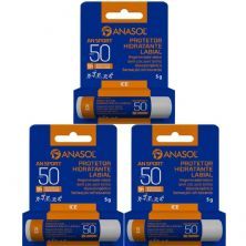 Kit 3X Protetor Labial An Sport FPS 50 - 5g Ice - Anasol