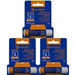 Kit 3X Protetor Labial An Sport FPS 50 - 5g Ice - Anasol
