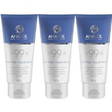 Kit 3X Protetor Solar Facial Toque Seco - 60g FPS 99 - Anasol
