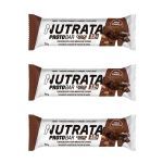 Kit 3X Proto Bar Choco Whey - 1 Unidade de 70g Chocolate com Nibs de Cacau - Nutrata