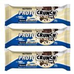 Kit 3X Proto Crunch Bar - 1  Barra de 60g Cookies And Cream - Nutrata