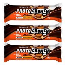 Kit 3X Proto Crunch Bar - 1  Barra de 60g Pa�oca com Chocolate - Nutrata