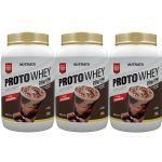 Kit 3X Proto Whey - 900g Chocolate Meio Amargo - Nutrata
