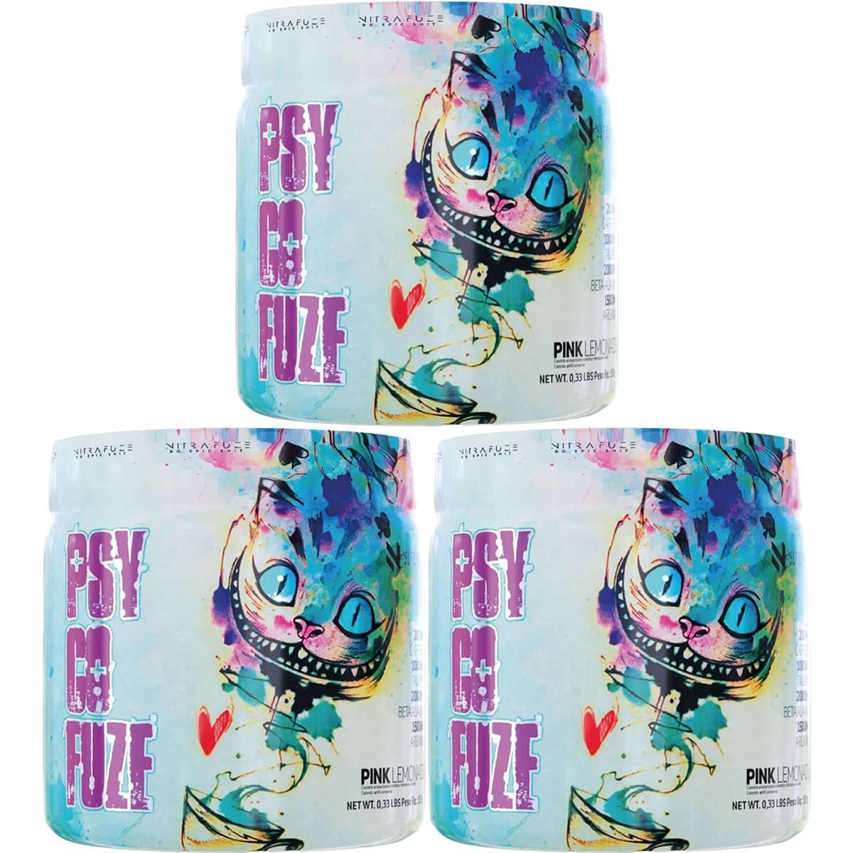 Kit 3X Psycofuze - 150g Pink Lemonade - Under Labz