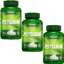 Kit 3X Psyllium 500mg 60 C�psulas - Herbamed
