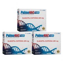 Kit 3X Pulmonac Tabs N-Acetil-Cisteina 600mg - 30 Comprimidos - IDN Labz
