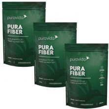 Kit 3X Pura Fiber - 250g Refil Neutro - Puravida