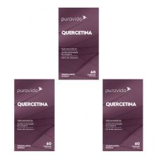 Kit 3X Quercetina - 60 C�psulas - Puravida