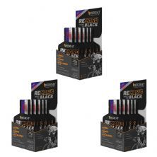 Kit 3X Recarb Energy Gel Black Pro Beta - 10 Sach�s 30g Framboesa - Reidrat