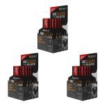 Kit 3X Recarb Energy Gel Black Pro Beta - 10 Sach�s 30g Frutas Vermelhas - Reidrat