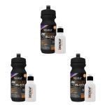 Kit 3X Recarb Energy Gel Black Squeeze + Mini Squeeze 100 ml - 600g Rasp Berry - Reidrat
