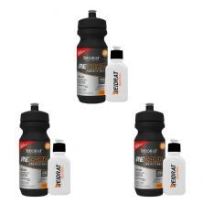 Kit 3X Recarb Energy Gel Squeeze + Mini Squeeze 100 ml - 600g Frutas Vermelhas - Reidrat