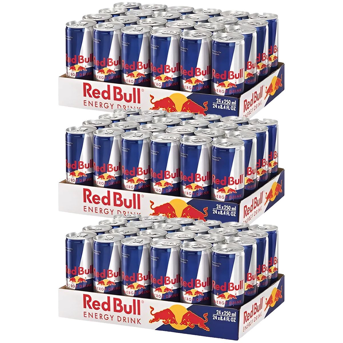 Kit 3X Red Bull Energy Drink - 24 Latas 250ml - Nutrata