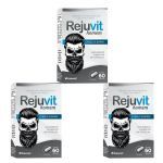 Kit 3X Rejuvit Homem Cabelo & Barba - 60 C�psulas - Herbamed
