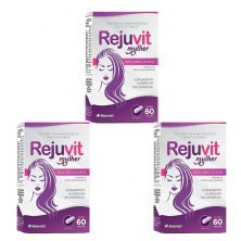 Kit 3X Rejuvit Mulher Pele, Cabelos e Unhas - 60 C�psulas - Herbamed