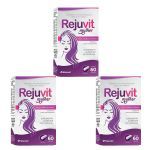 Kit 3X Rejuvit Mulher Pele, Cabelos e Unhas - 60 C�psulas - Herbamed