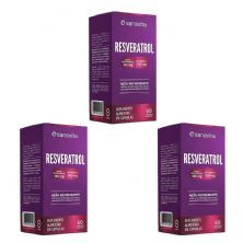 Kit 3X Resveratrol - 60 C�psulas Vegetais - Sanavita