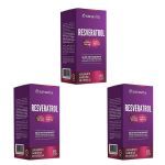 Kit 3X Resveratrol - 60 C�psulas Vegetais - Sanavita