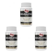 Kit 3X Resveratrol Plus - 60 C�psulas - Vitafor