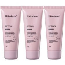 Kit 3X Retinol Creme Anti-Idade - 30g Noturno - Hidrabene