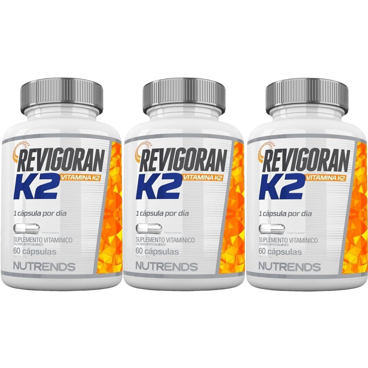 Kit 3X Revigoran Vitamina K2 - 60 C�psulas - Nutrends