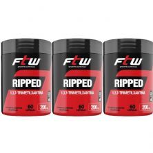 Kit 3X Ripped 1,3,7 Trimetilxantina - 60 c�psulas - FTW