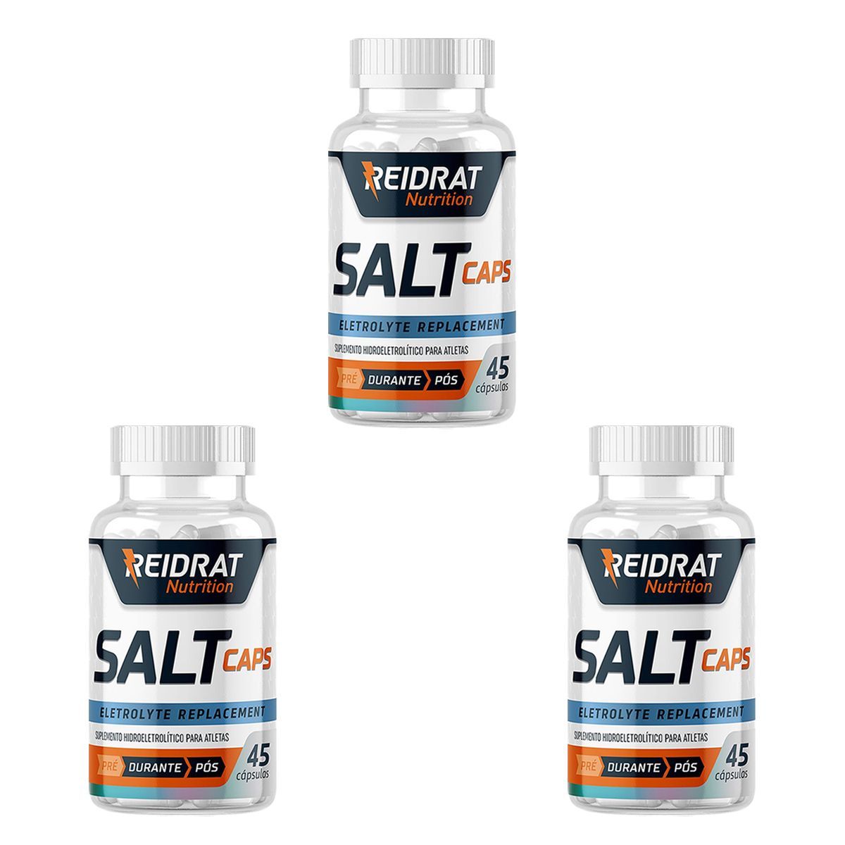Kit 3X Salt Caps - 45 C�psulas - Reidrat Nutrition
