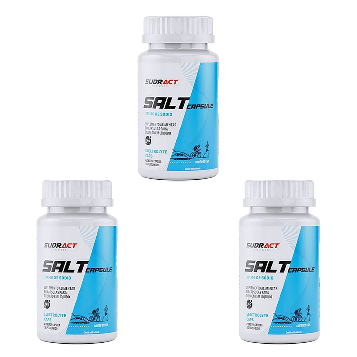 Kit 3X Salt Capsule - 30 C�psulas - Sudract Nutrition