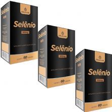 Kit 3X Sel�nio - 60 C�psulas - Gold Lab