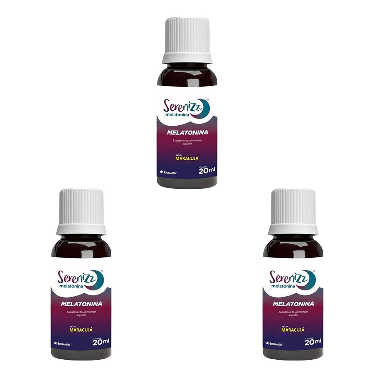Kit 3X Serenizz Melatonina - 20ml Maracuj� - Herbamed