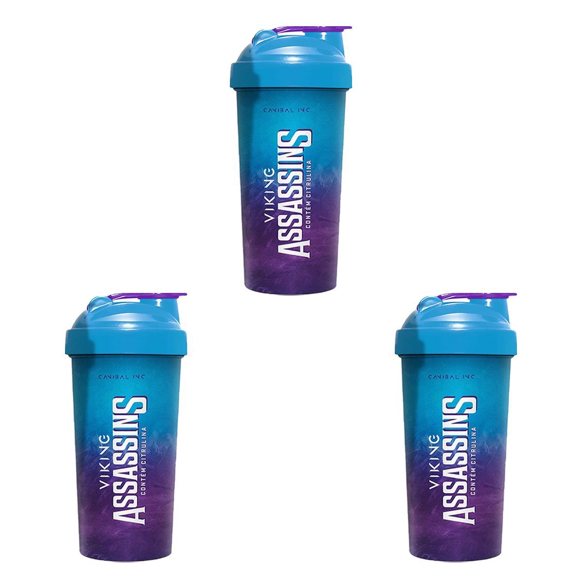 Kit 3X Shakeira Assassins - 600ml - Canibal