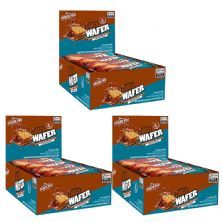 Kit 3X Shark Wafer - 12 Barras 25g Chocolate - Shark Pro