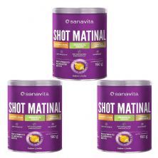Kit 3X Shot Matinal - 150g Lim�o - Sanavita