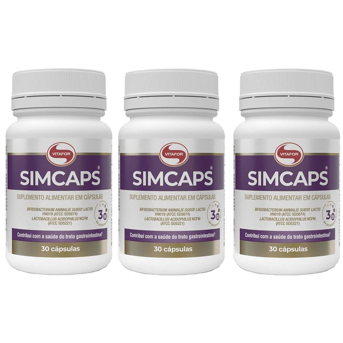 Kit 3X Simcaps - 30 C�psulas - Vitafor