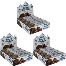 Kit 3X Skyr Whey Bar - 12 unidades 33g Dark Chocolate Yoghurt - Nature