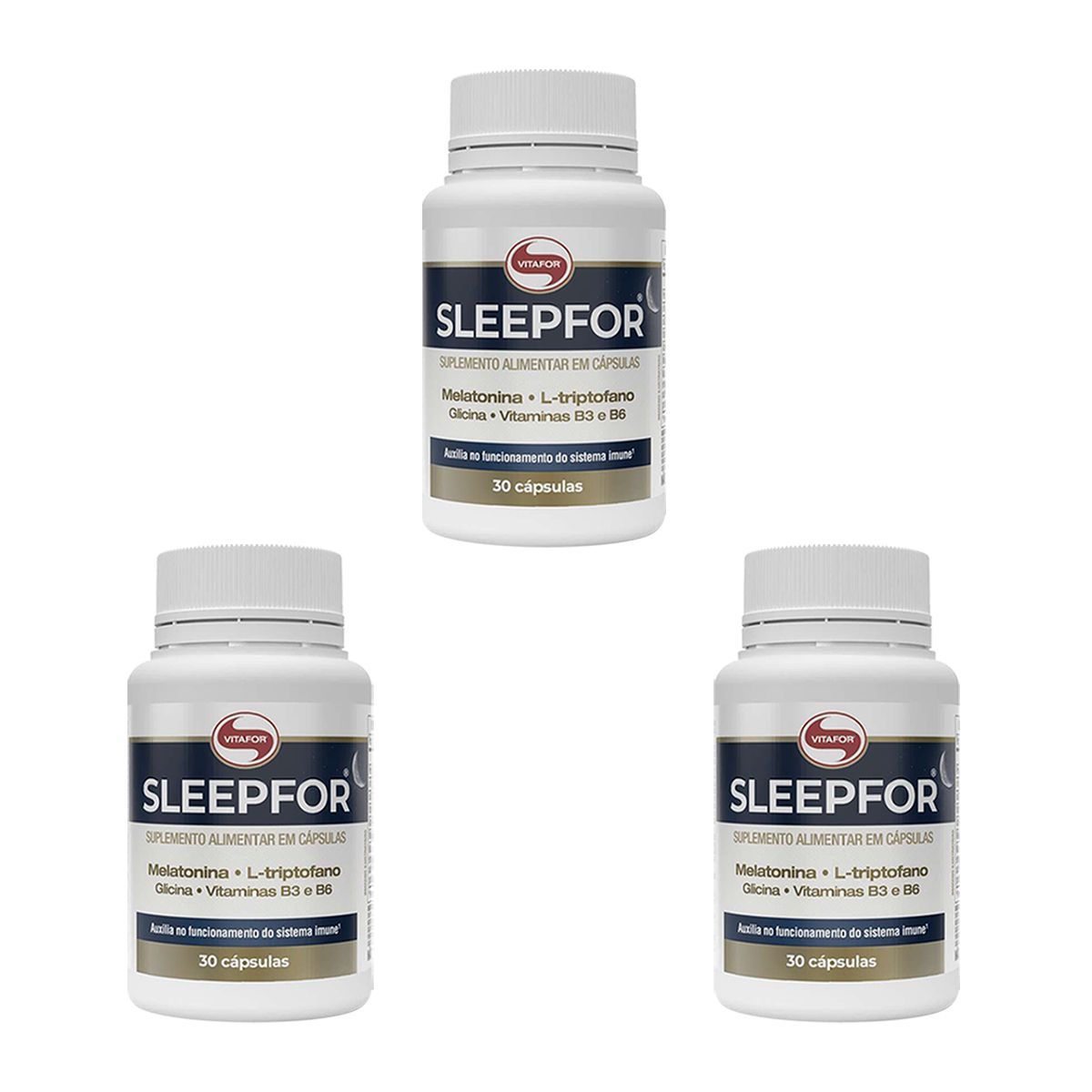 Kit 3X Sleepfor - 30 C�spulas - Vitafor
