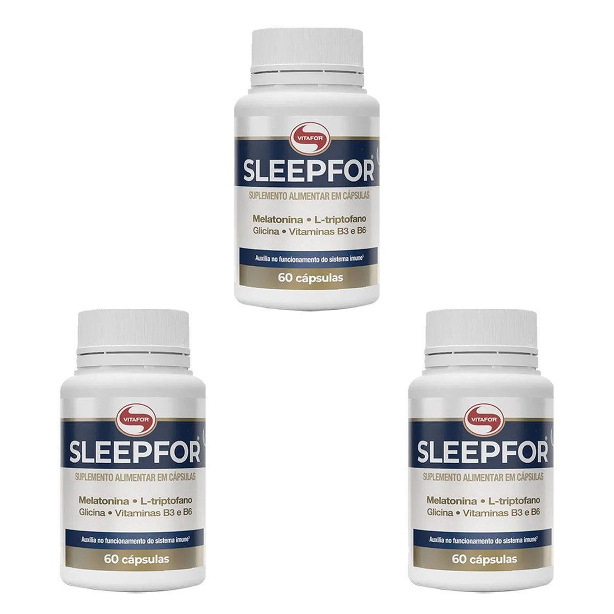 Kit 3X Sleepfor - 60 C�spulas - Vitafor
