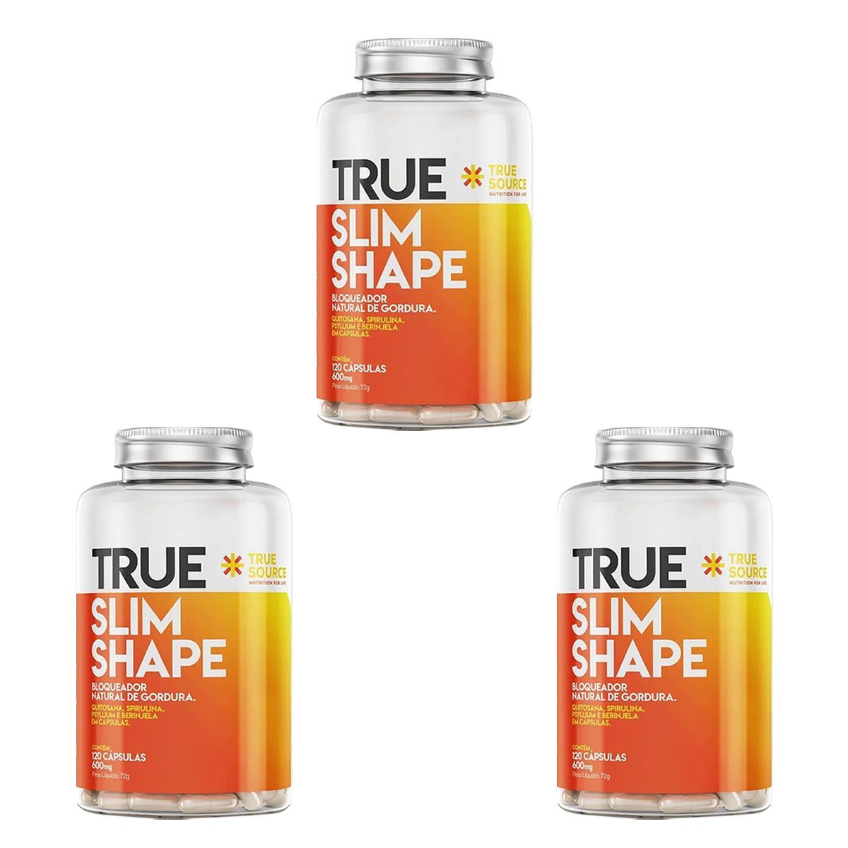 Kit 3X Slim Shape - 120 C�psulas - True Source